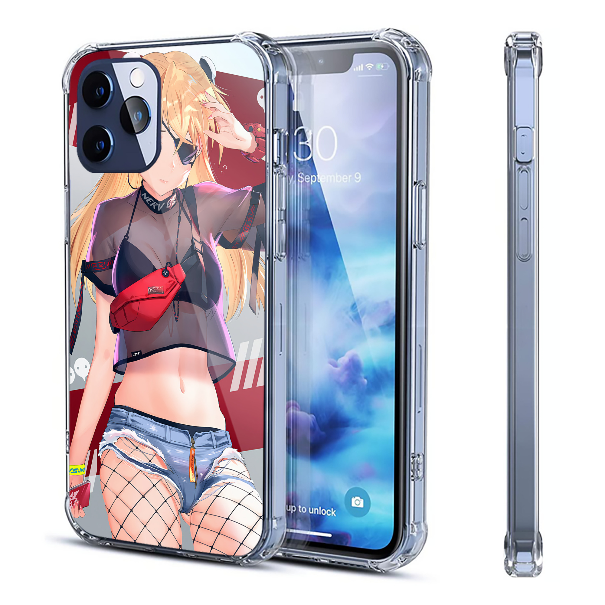 （画像用） EVA 新世紀エヴァンゲリオン 【iPhone 12シリーズ対応】透明スマホケース（クリアソフトケース）
